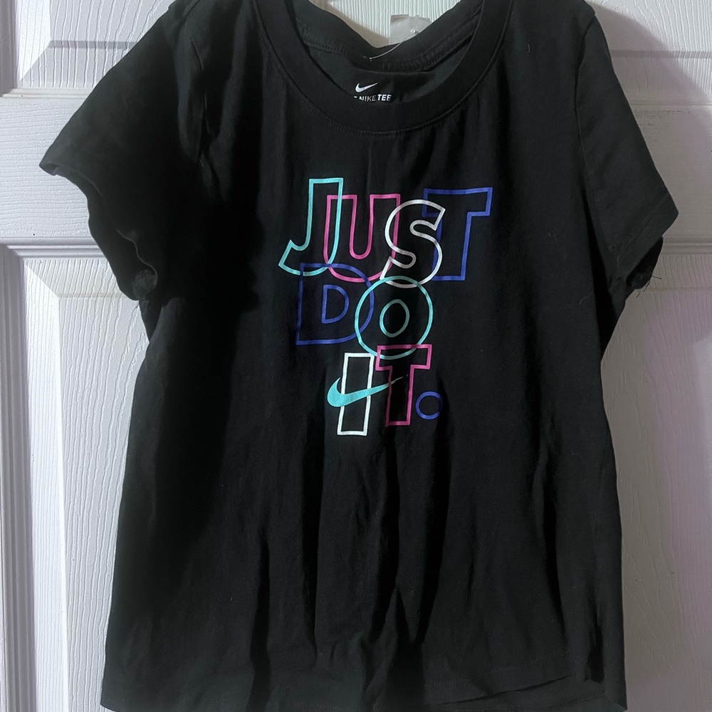 Nike Kids Black Graphic T-Shirt